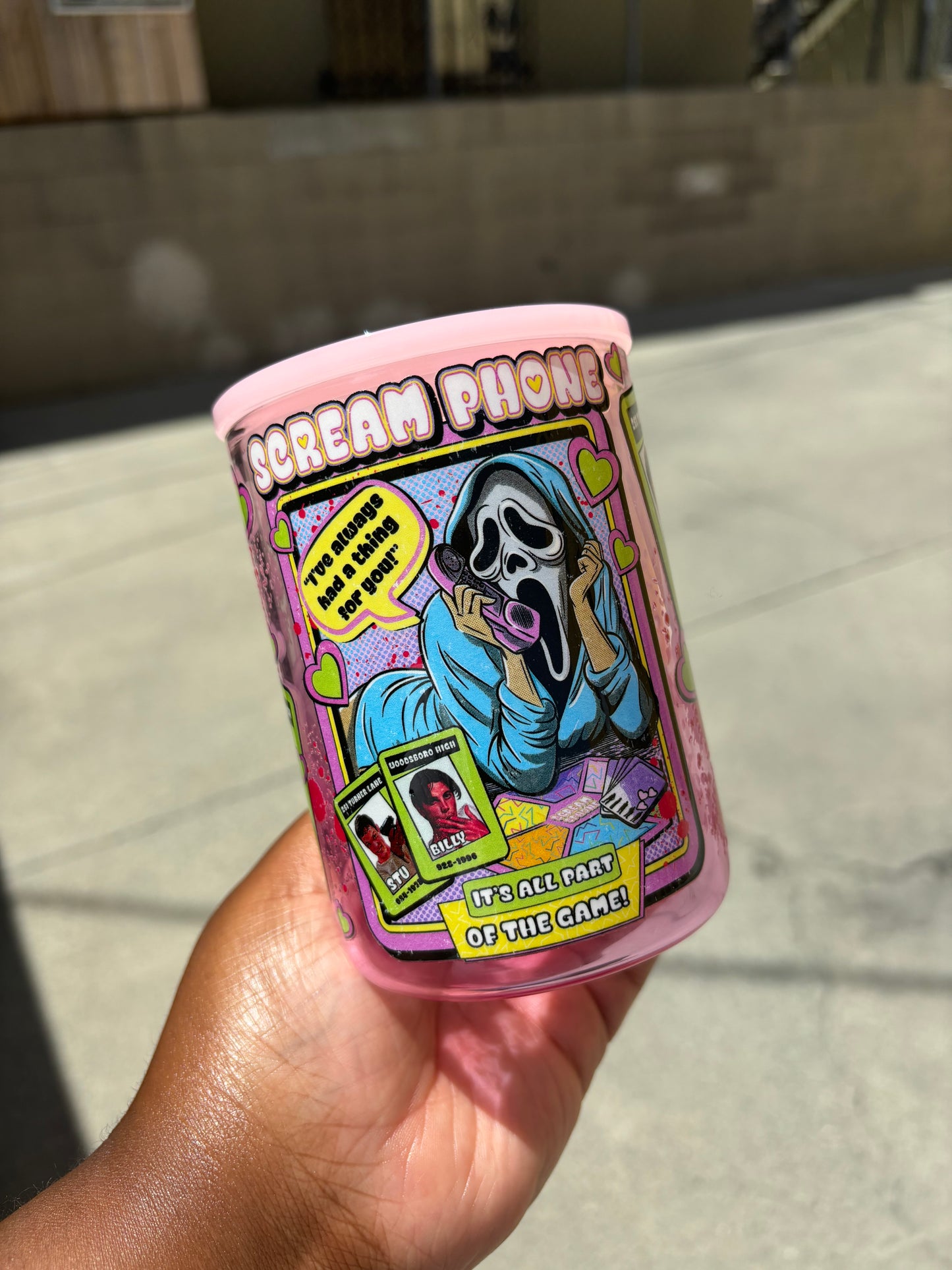 Scream phone mug