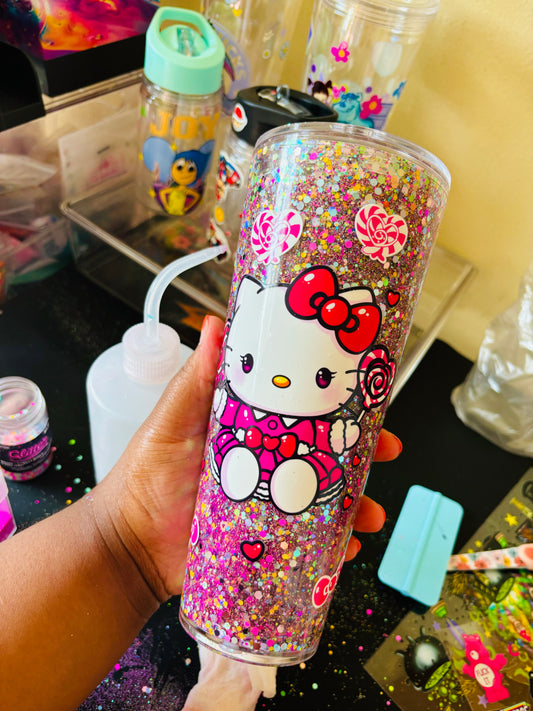 Candy kitty acrylic tumbler