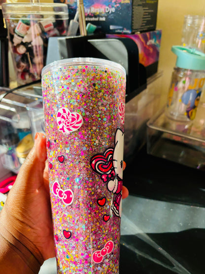 Candy kitty acrylic tumbler