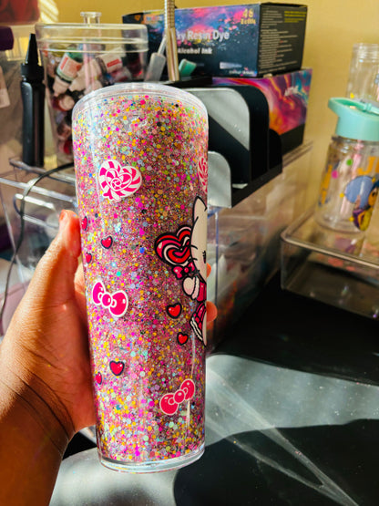 Candy kitty acrylic tumbler