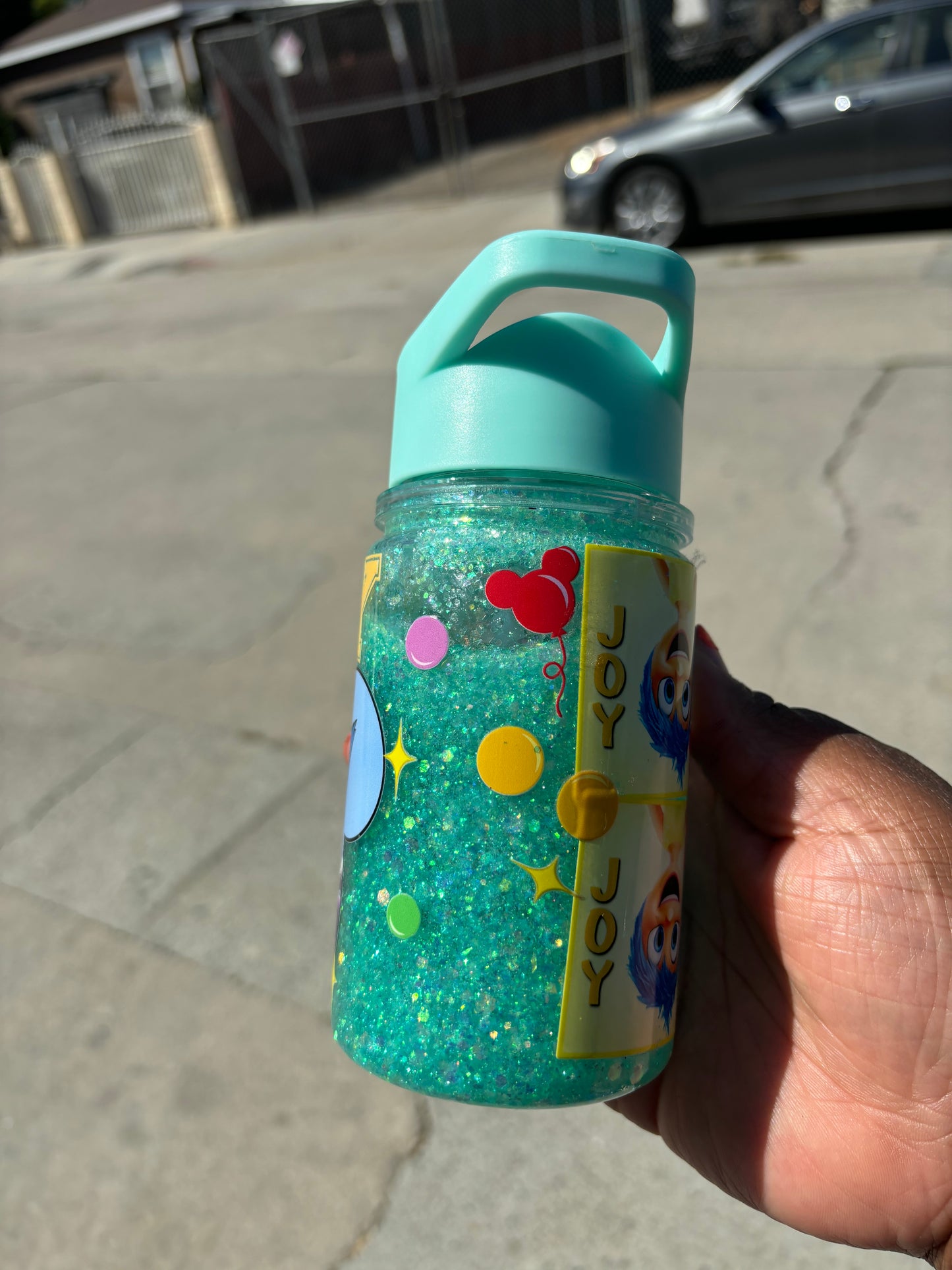 Joy kids snow globe water bottle