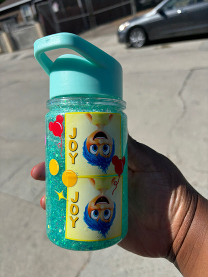 Joy kids snow globe water bottle