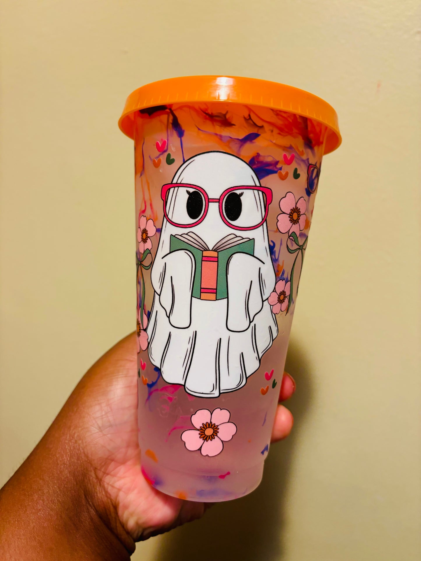 Book ghost color changing cup