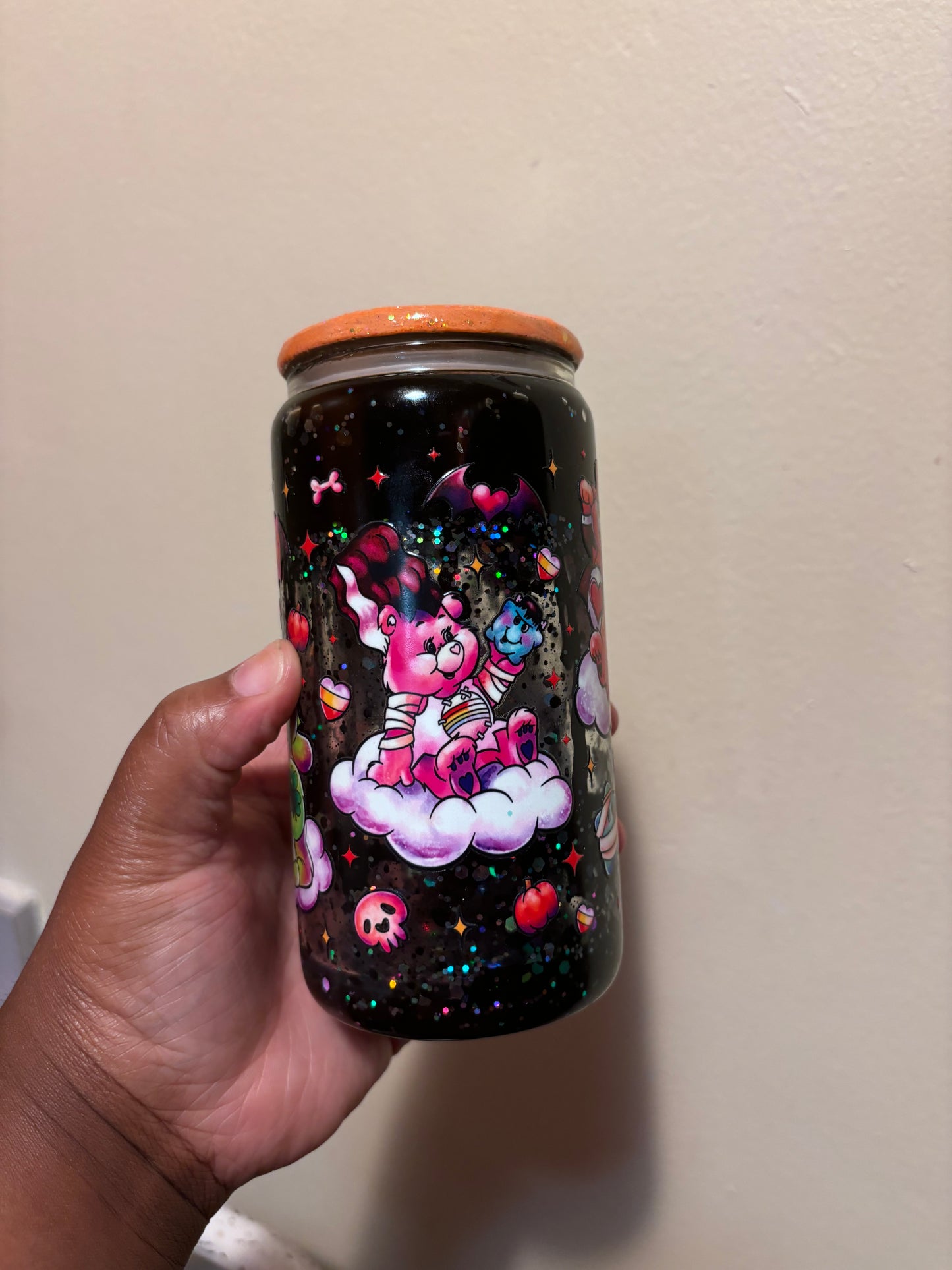 Spooky bears snow globe cup