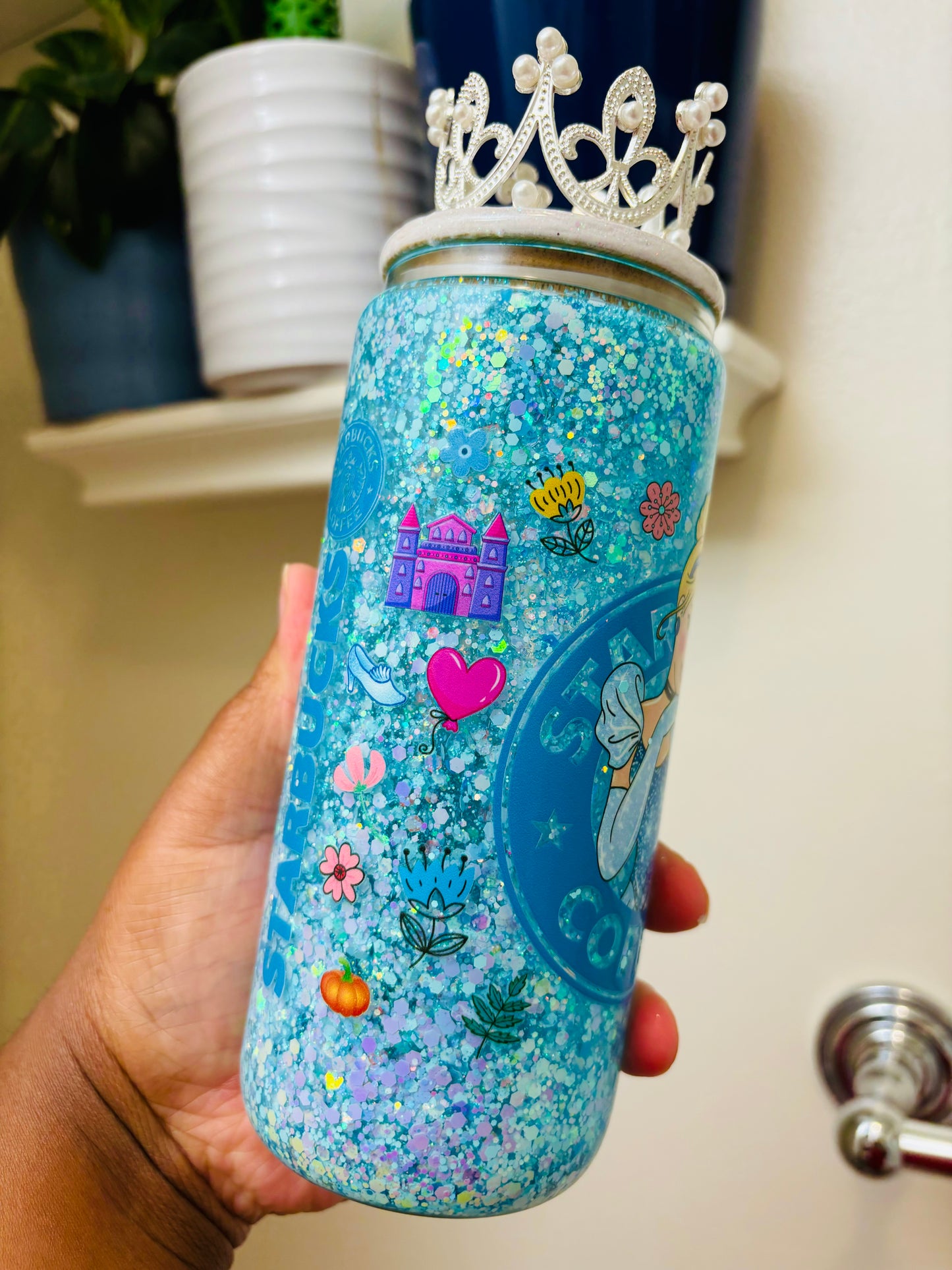 Cinderella snow globe cup