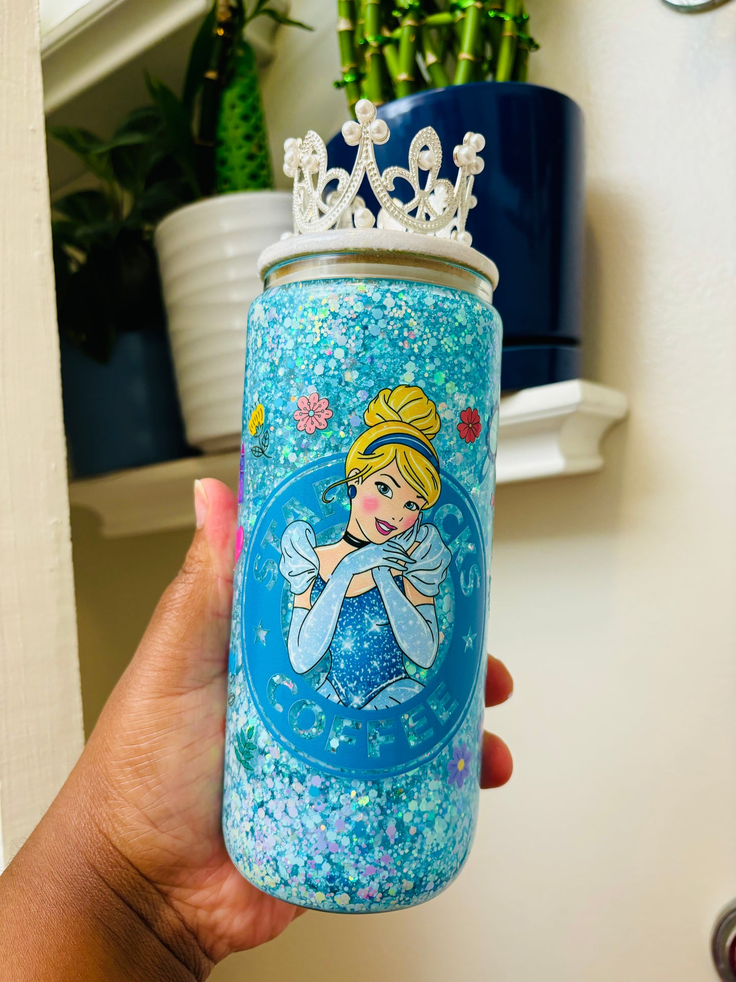 Cinderella snow globe cup