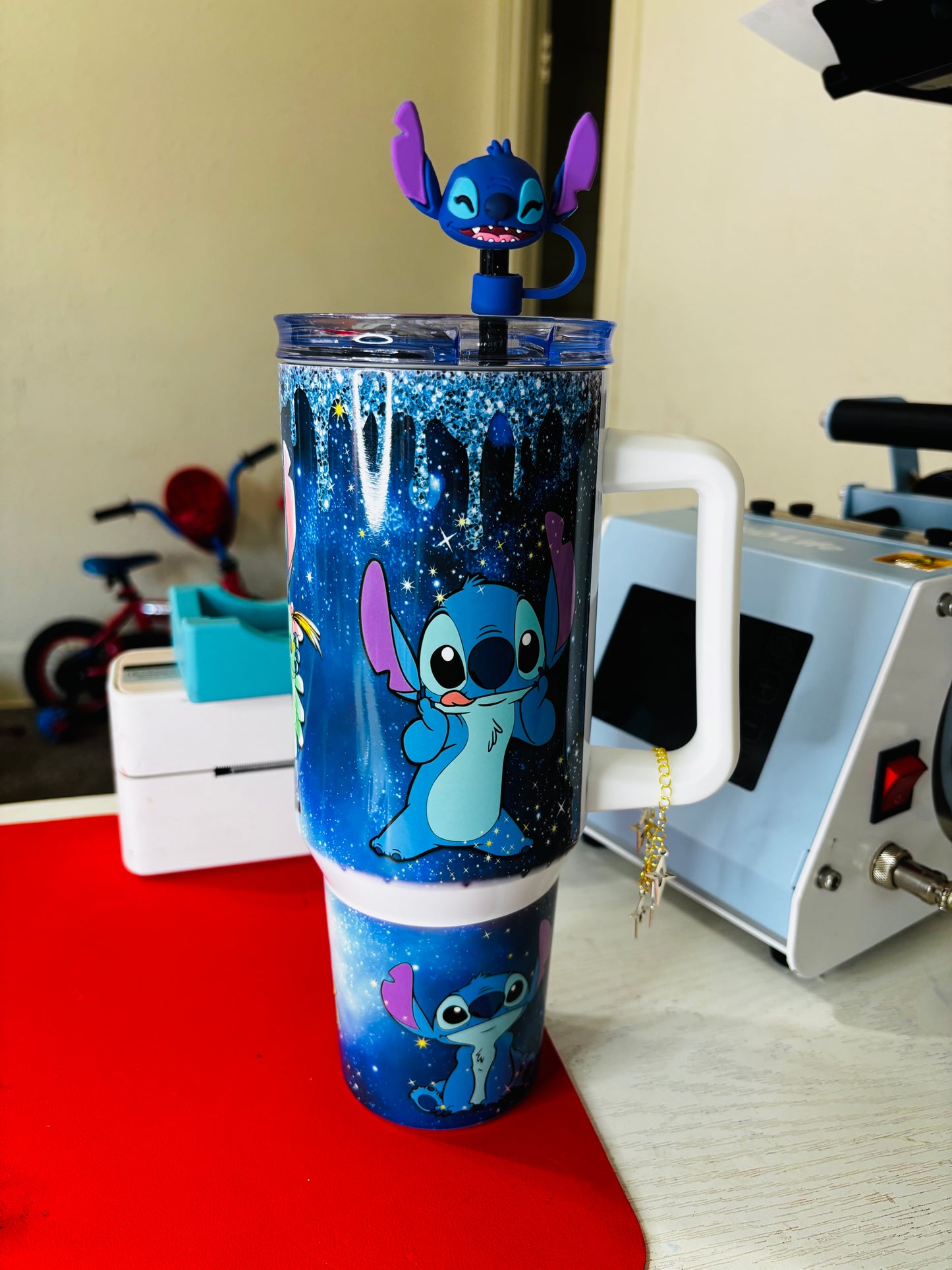 Starry stitch 40oz tumbler