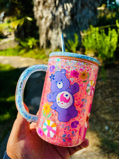 Pink & blue Care Bears mug