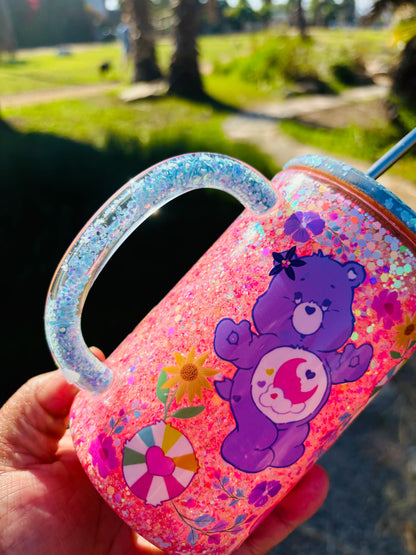 Pink & blue Care Bears mug