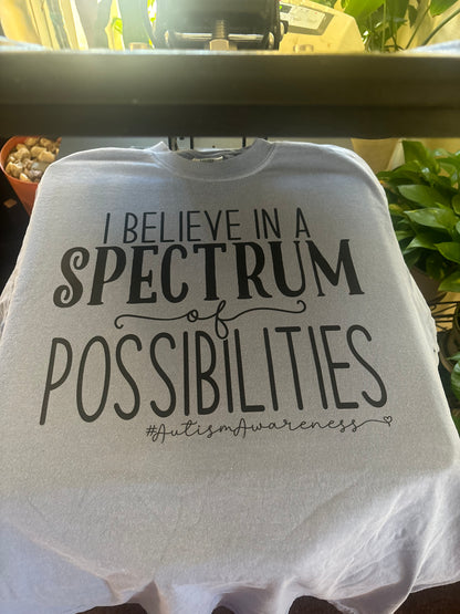 I believe in a spectrum tee