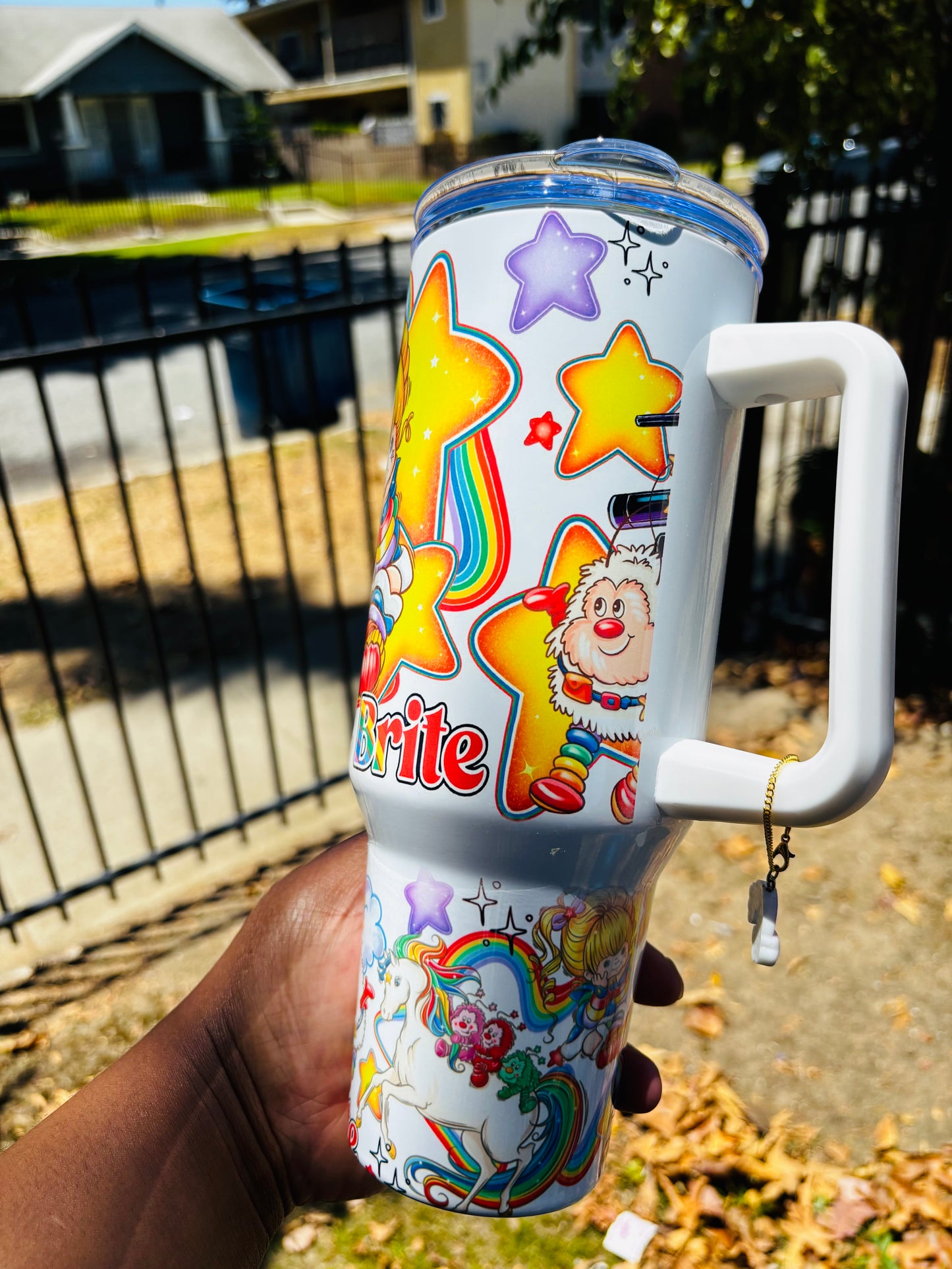 Rainbow brite 40oz tumbler