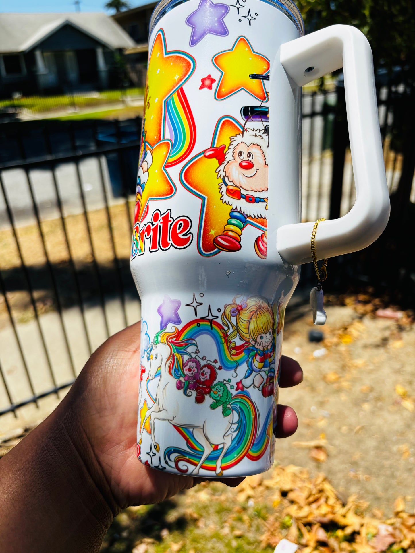 Rainbow brite 40oz tumbler