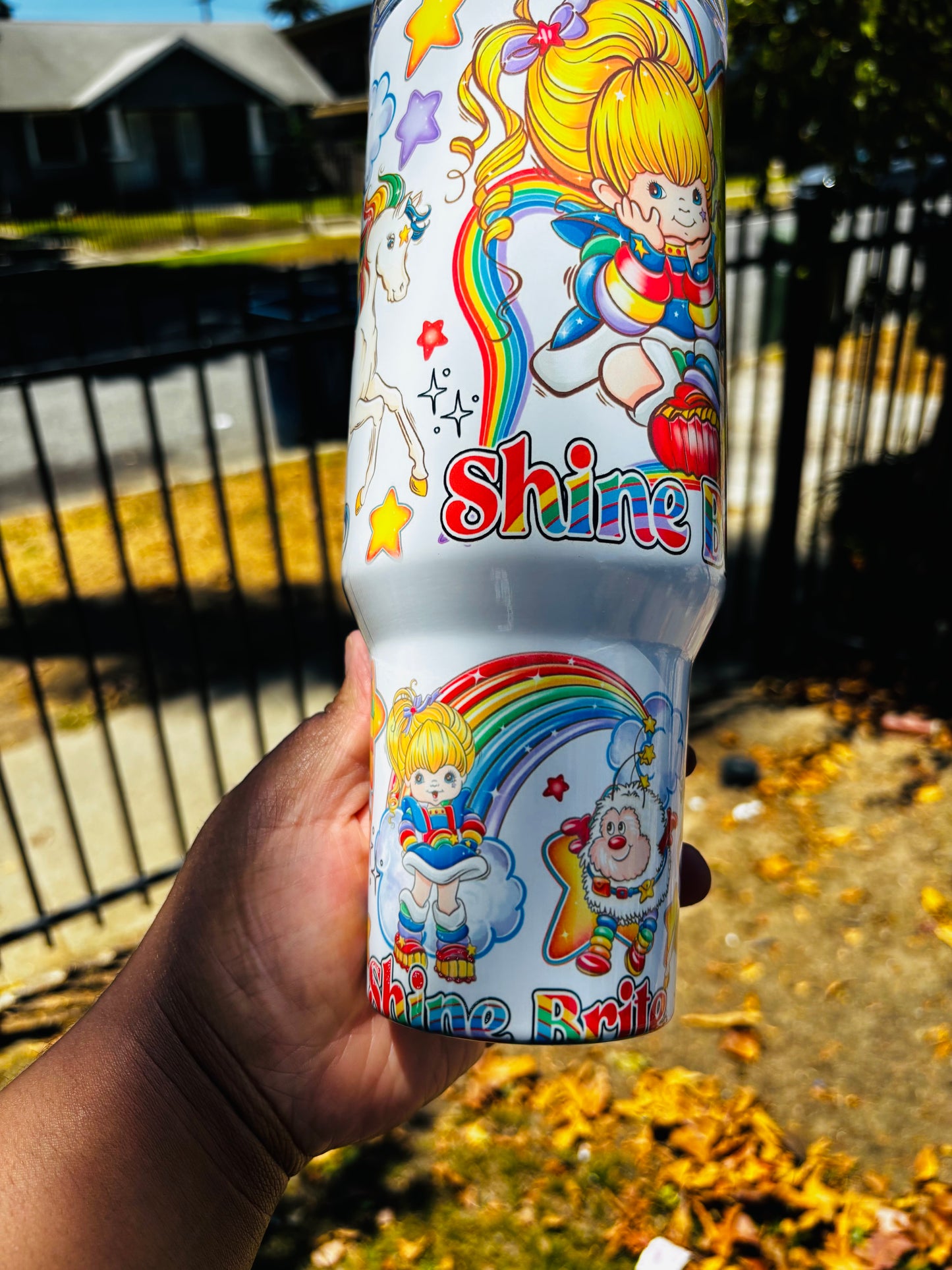 Rainbow brite 40oz tumbler