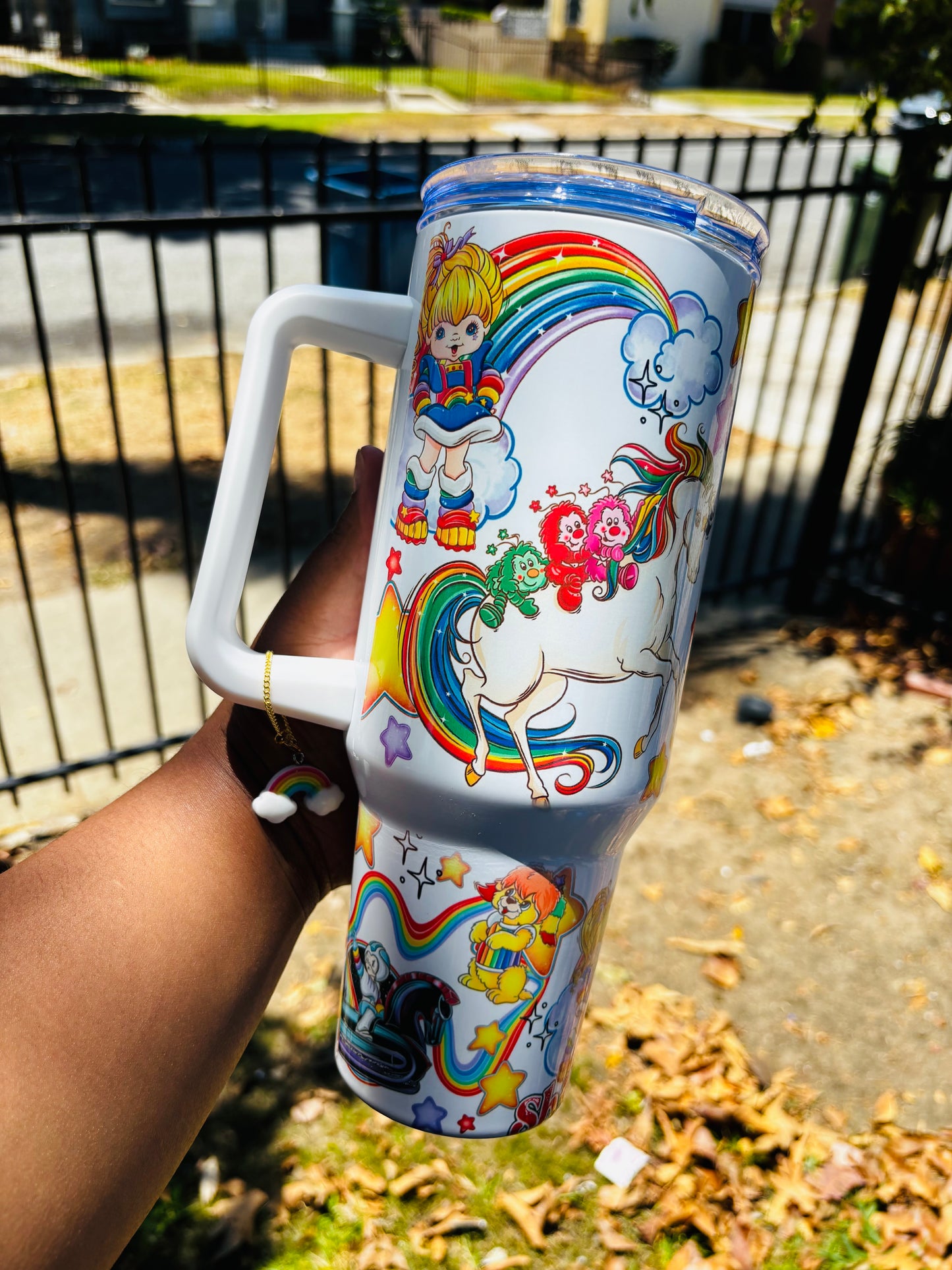 Rainbow brite 40oz tumbler