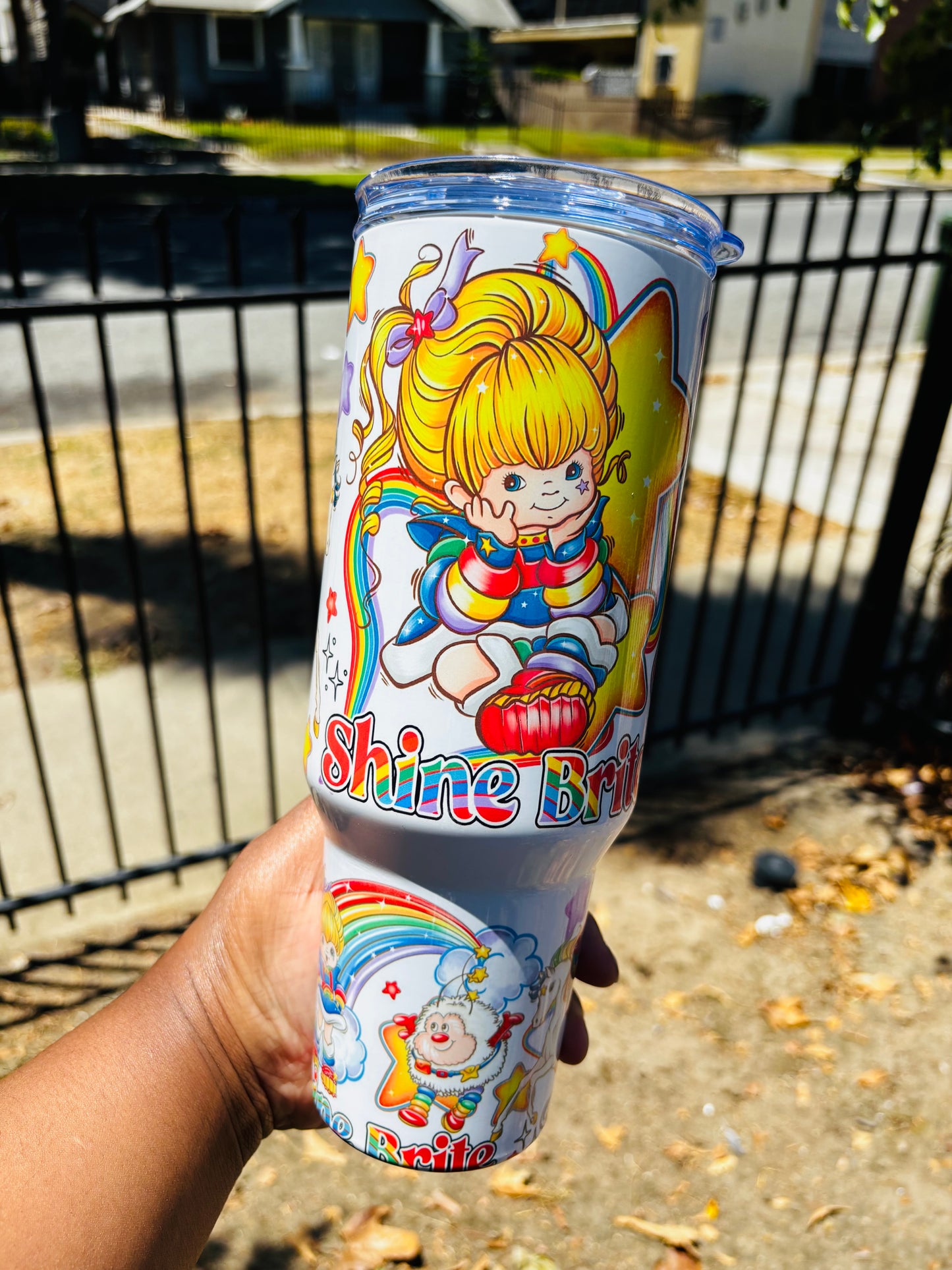 Rainbow brite 40oz tumbler