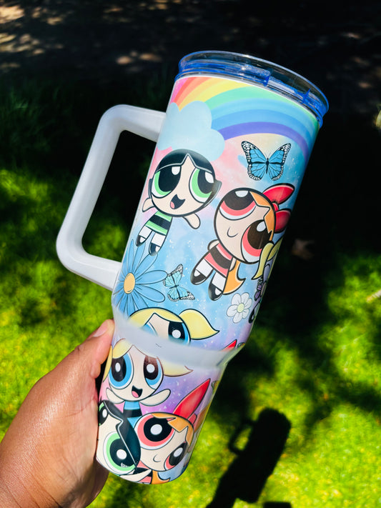 Power girls 40oz tumbler