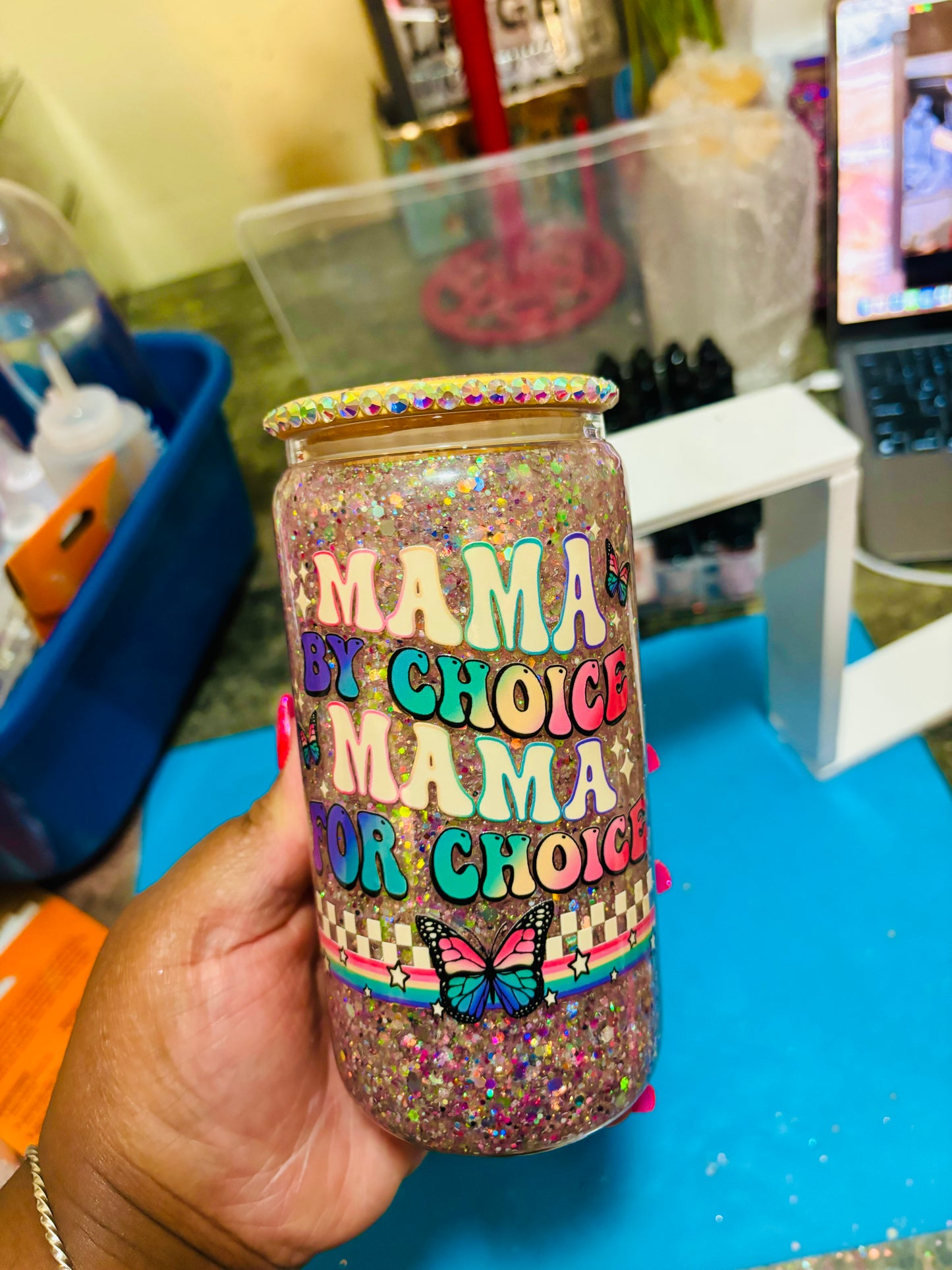 Mama for choice snowglobe cup