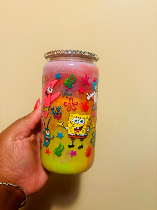 a pineapple under the sea snowglobe cup