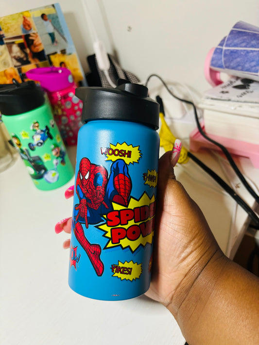 Spider man kids water bottle