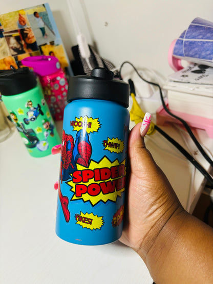 Spider man kids water bottle