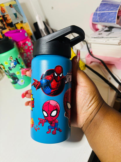 Spider man kids water bottle