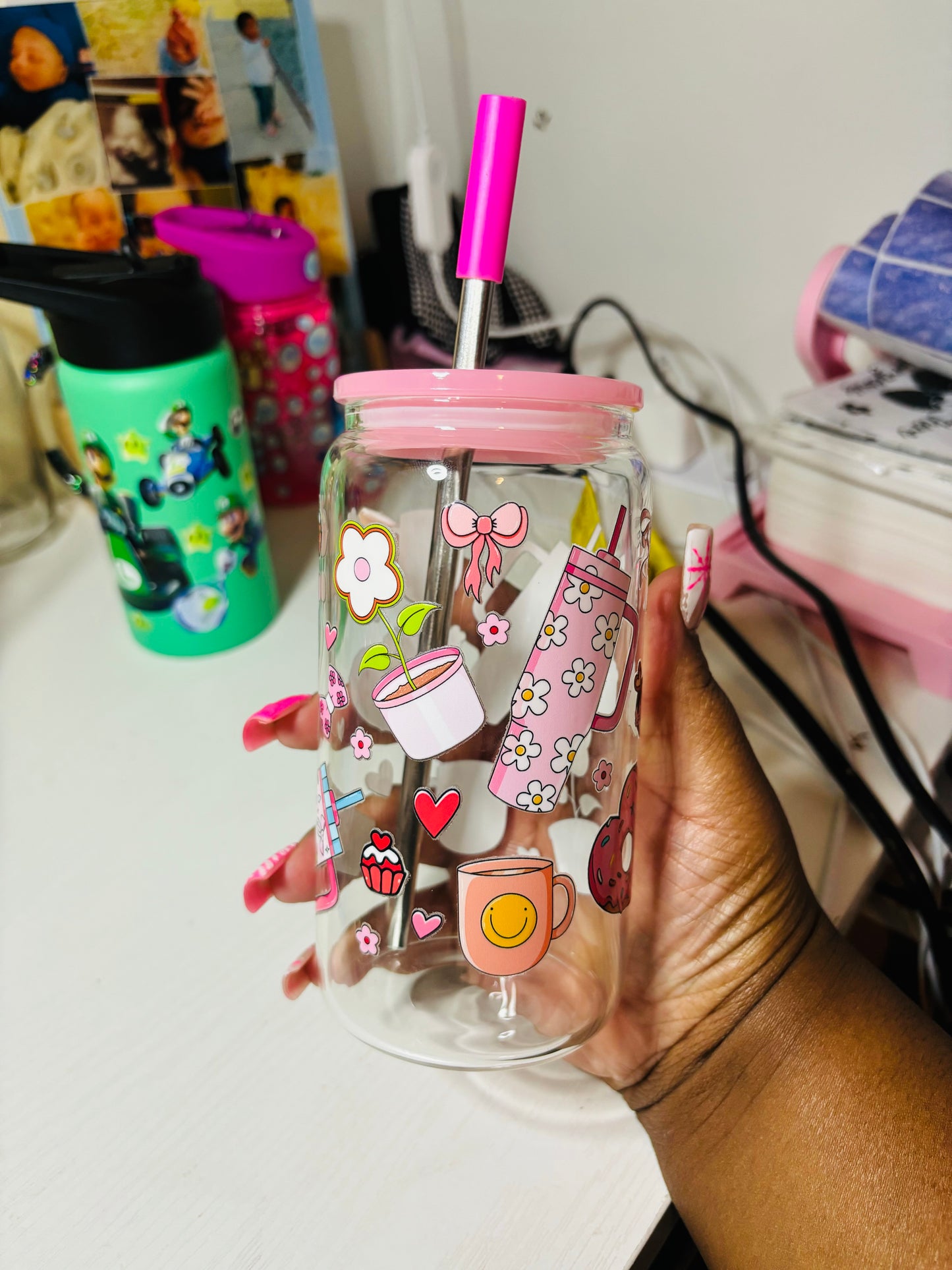 Pink things cup