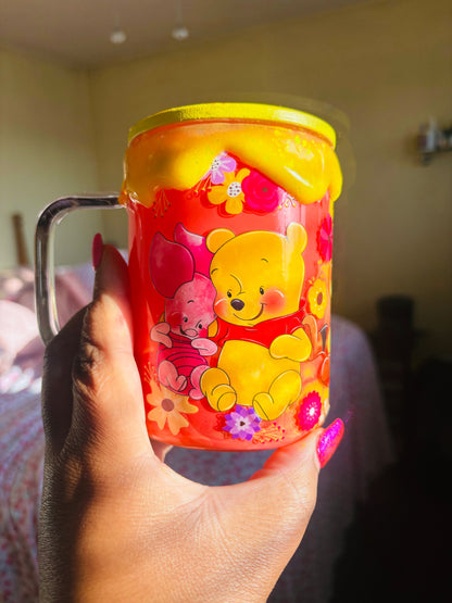 Pooh and friends snow globe mug