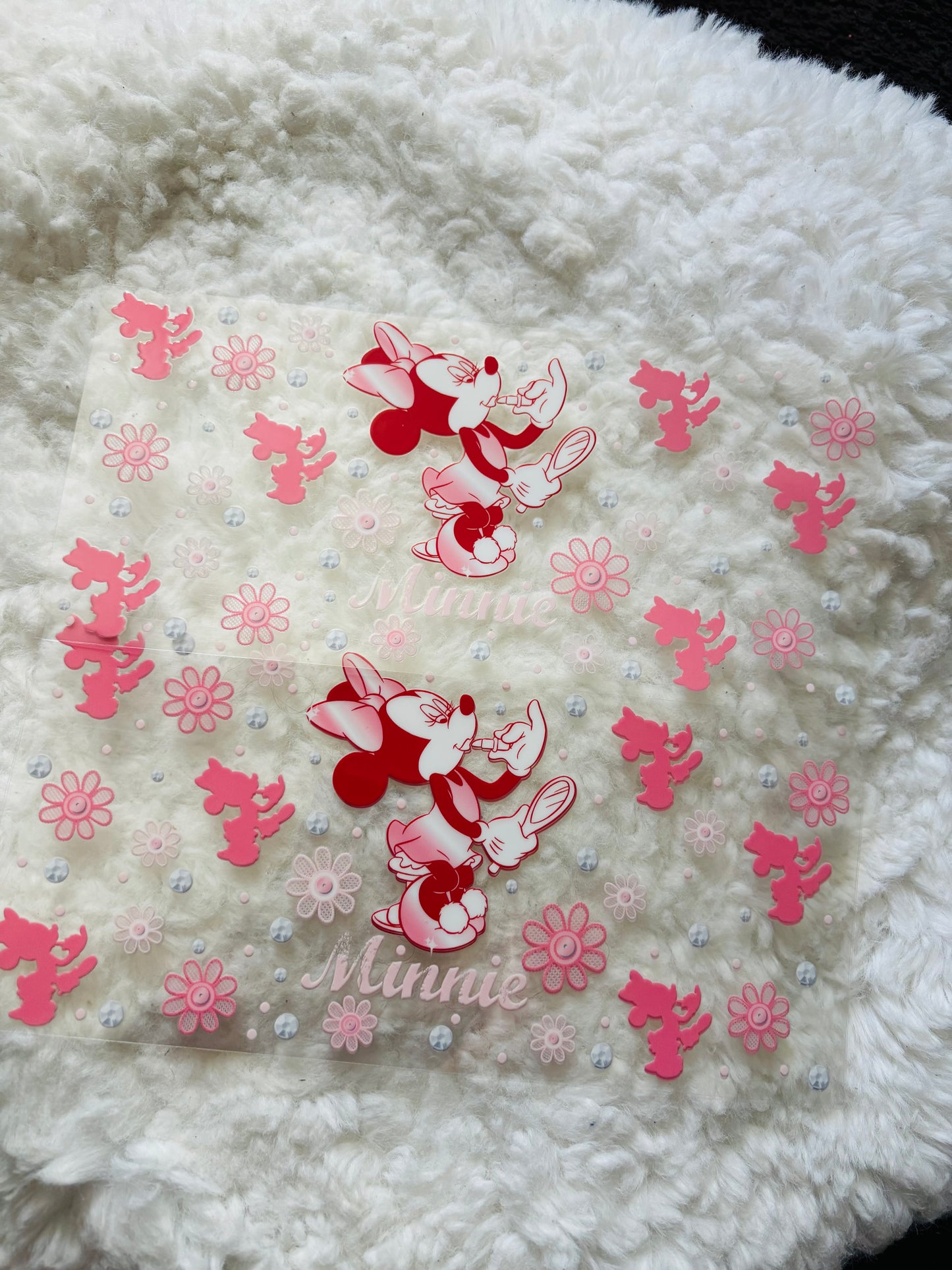 Flower Minnie uvdtf wrap