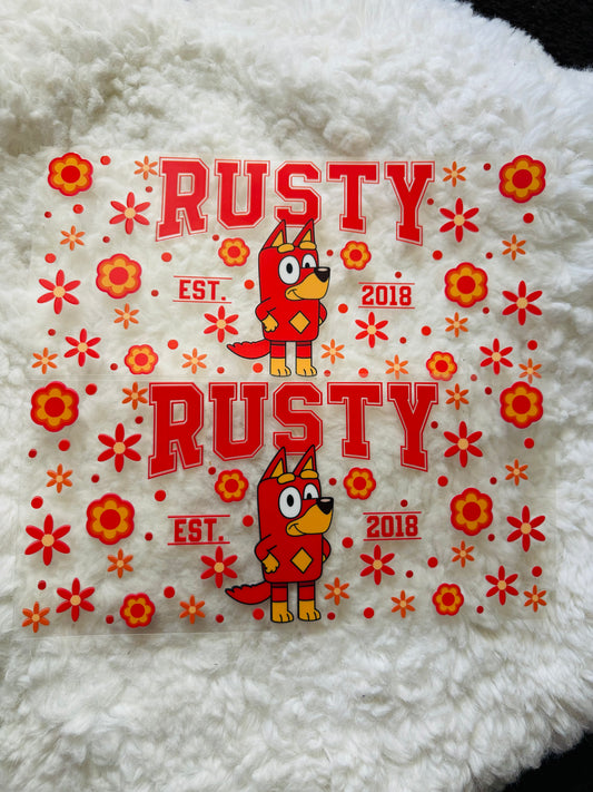 Rusty uvdtf wrap