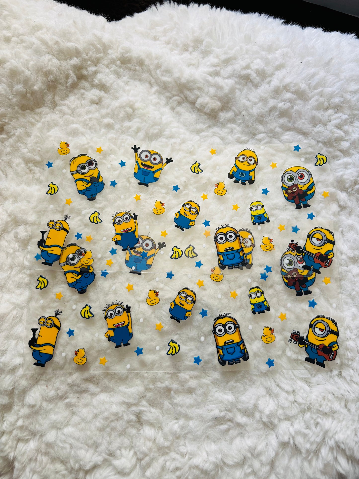 Cute minions uvdtf wrap