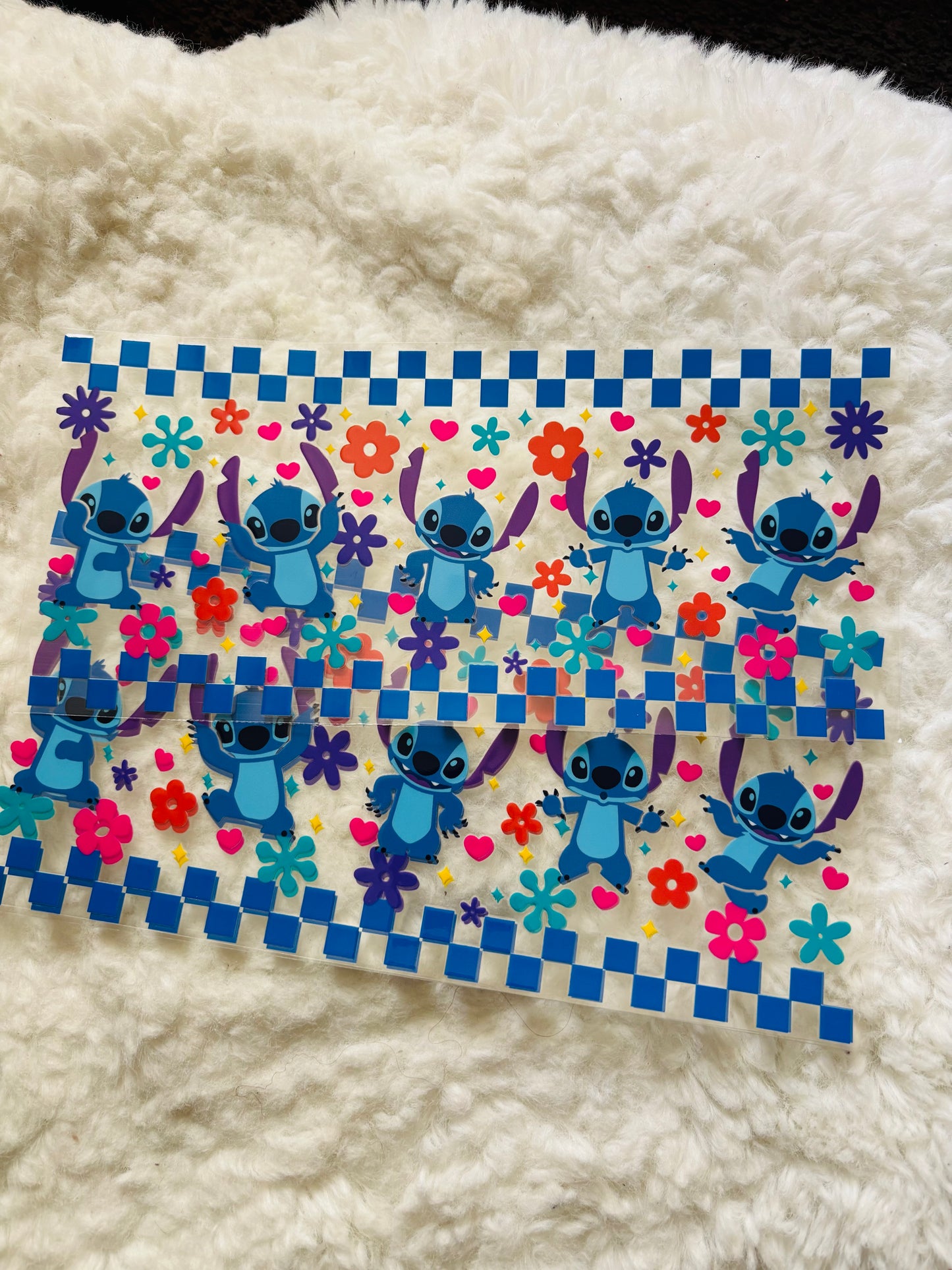 Stitch pattern uvdtf wrap