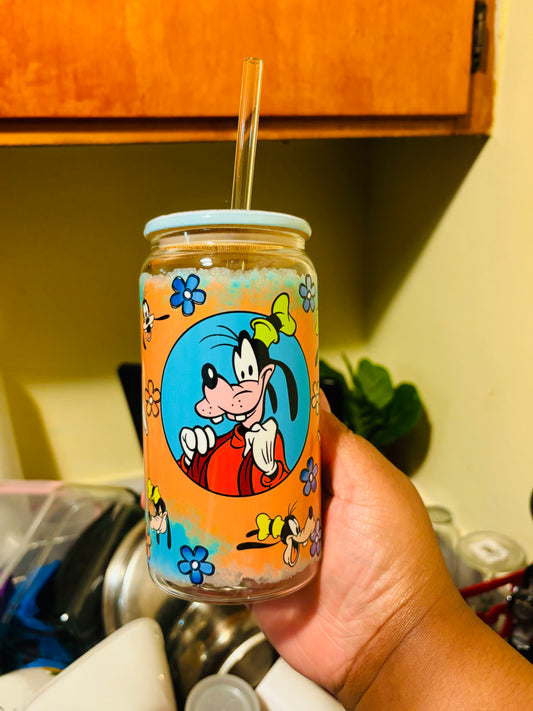 Goofy regular glass cup