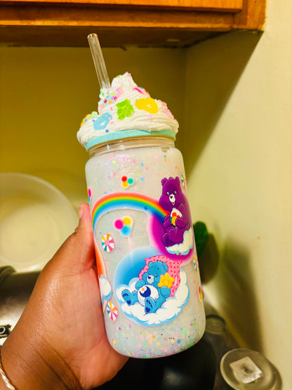 Candy Care Bears snow globe cup