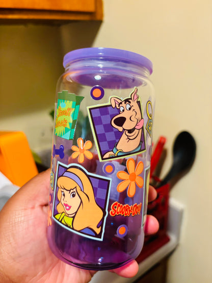 Gradient Scooby and friends cup