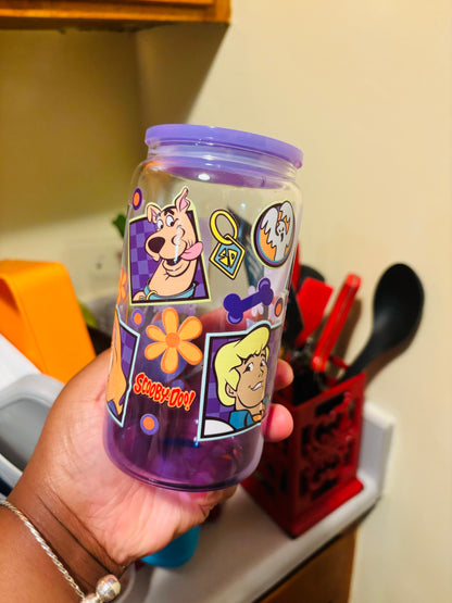 Gradient Scooby and friends cup