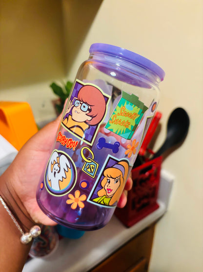 Gradient Scooby and friends cup