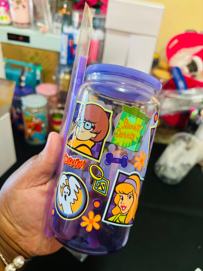 Gradient Scooby and friends cup