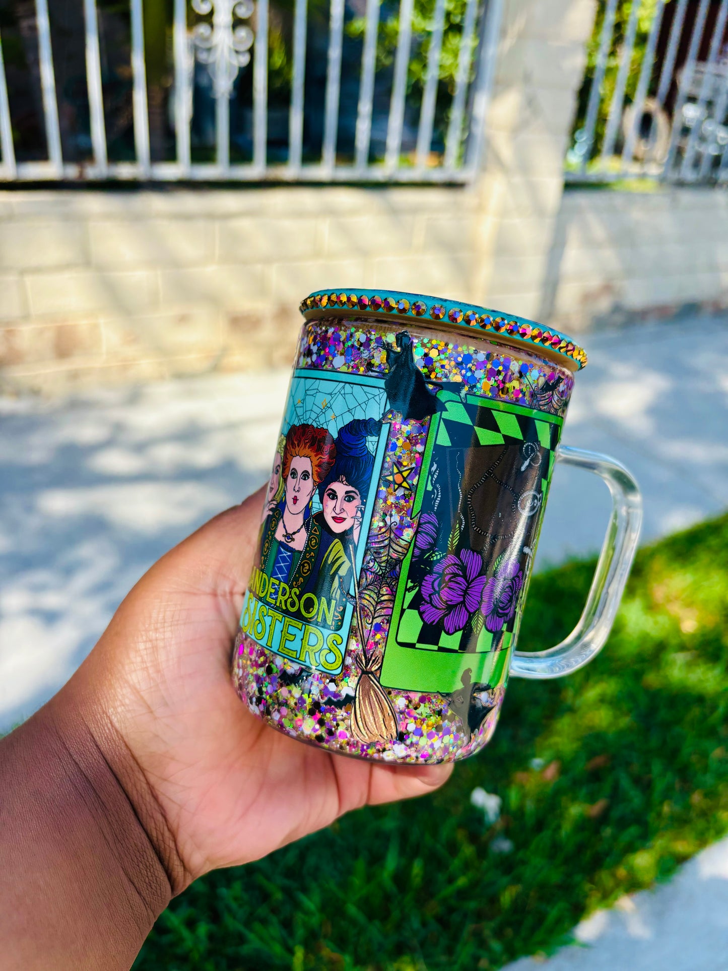 Hocus pocus snow globe mug