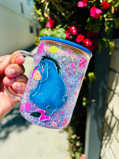 Eeyore snow globe mug