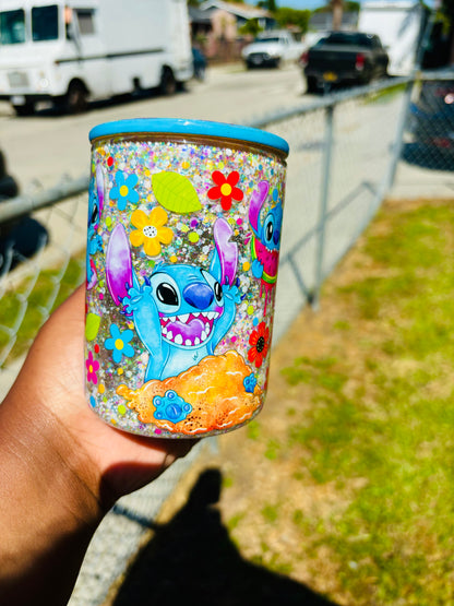 Stitch summer snow globe mug