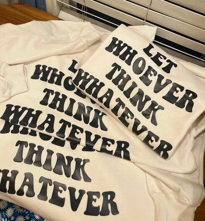 Let whoever think whatever Unisex Heavy Cotton Tee