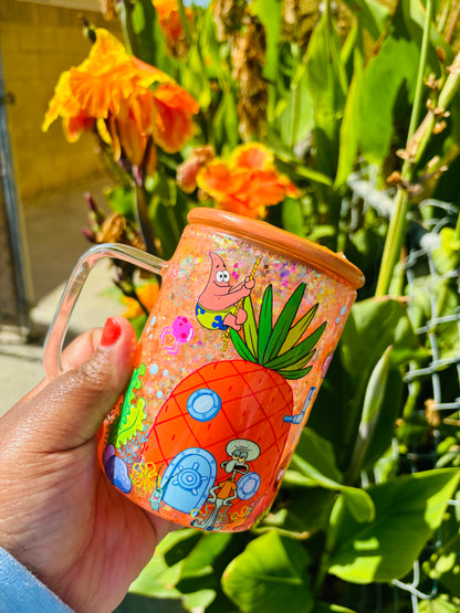 SpongeBob and friends snow globe mug