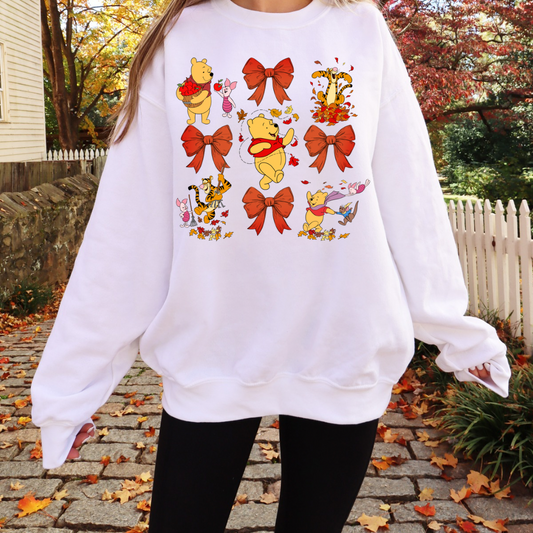 Pooh fall vibes crewneck