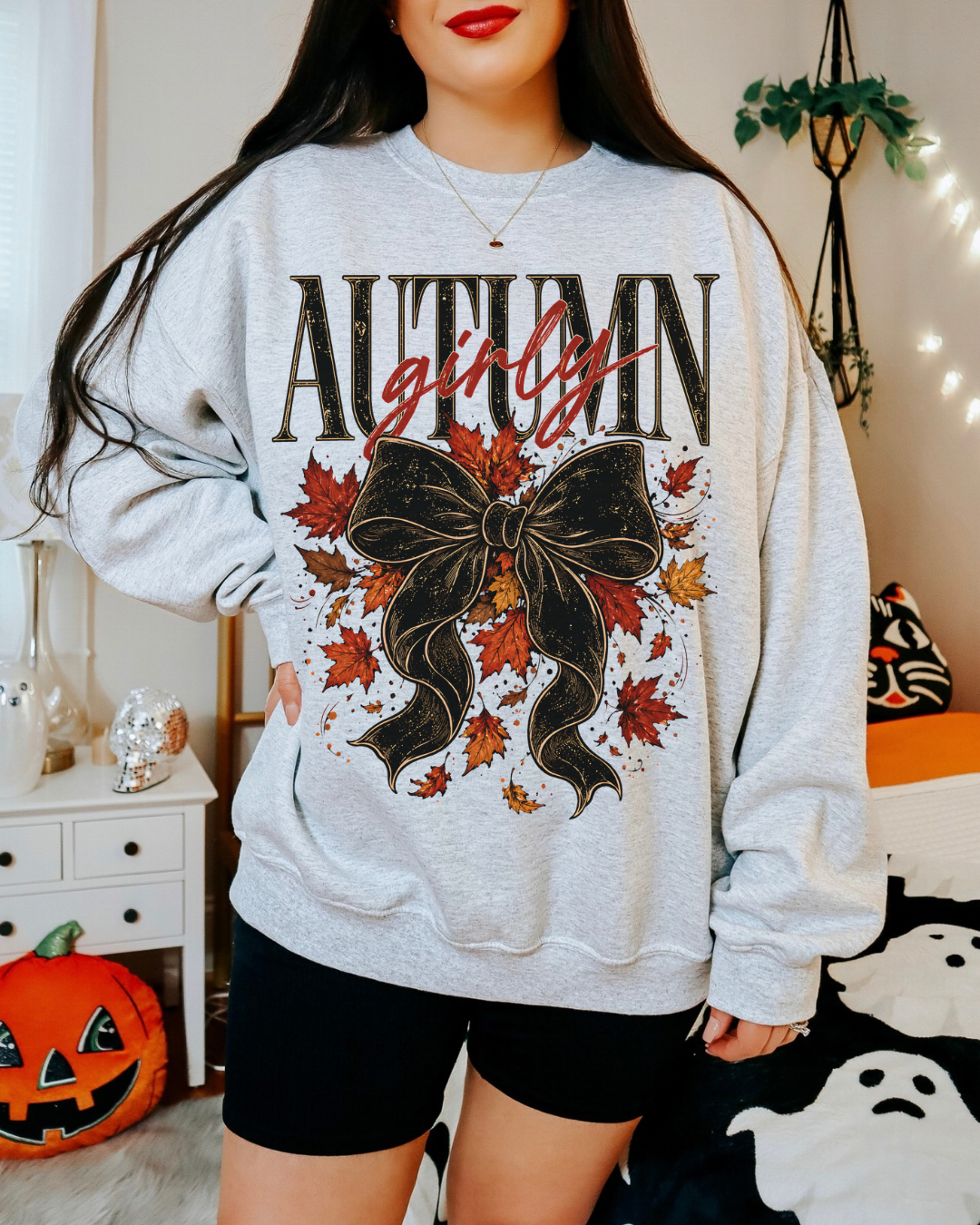 Autumn girly Unisex Heavy Blend™ Crewneck Sweatshirt