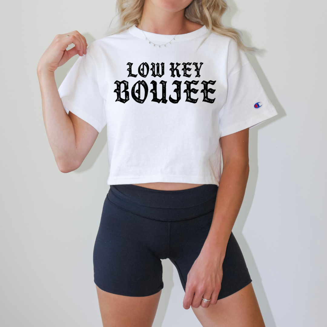 Low key boujee Champion Women's Heritage Cropped T-Shirt