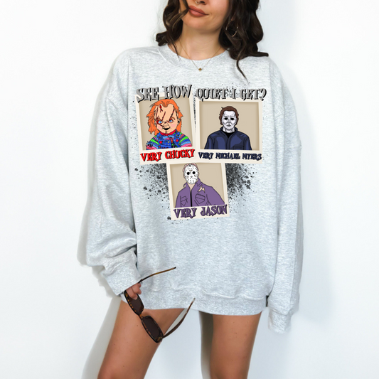 Very horror vibes crewneck