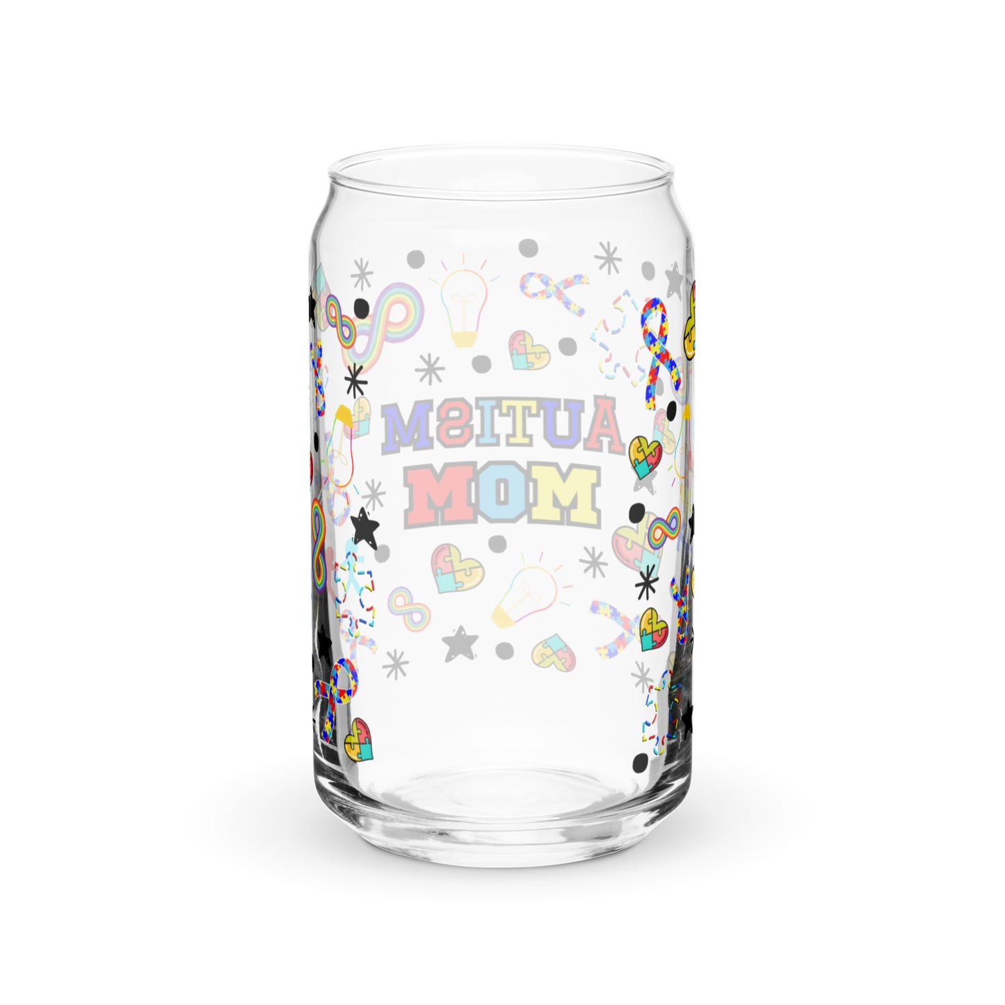 autism mom Can-shaped glass