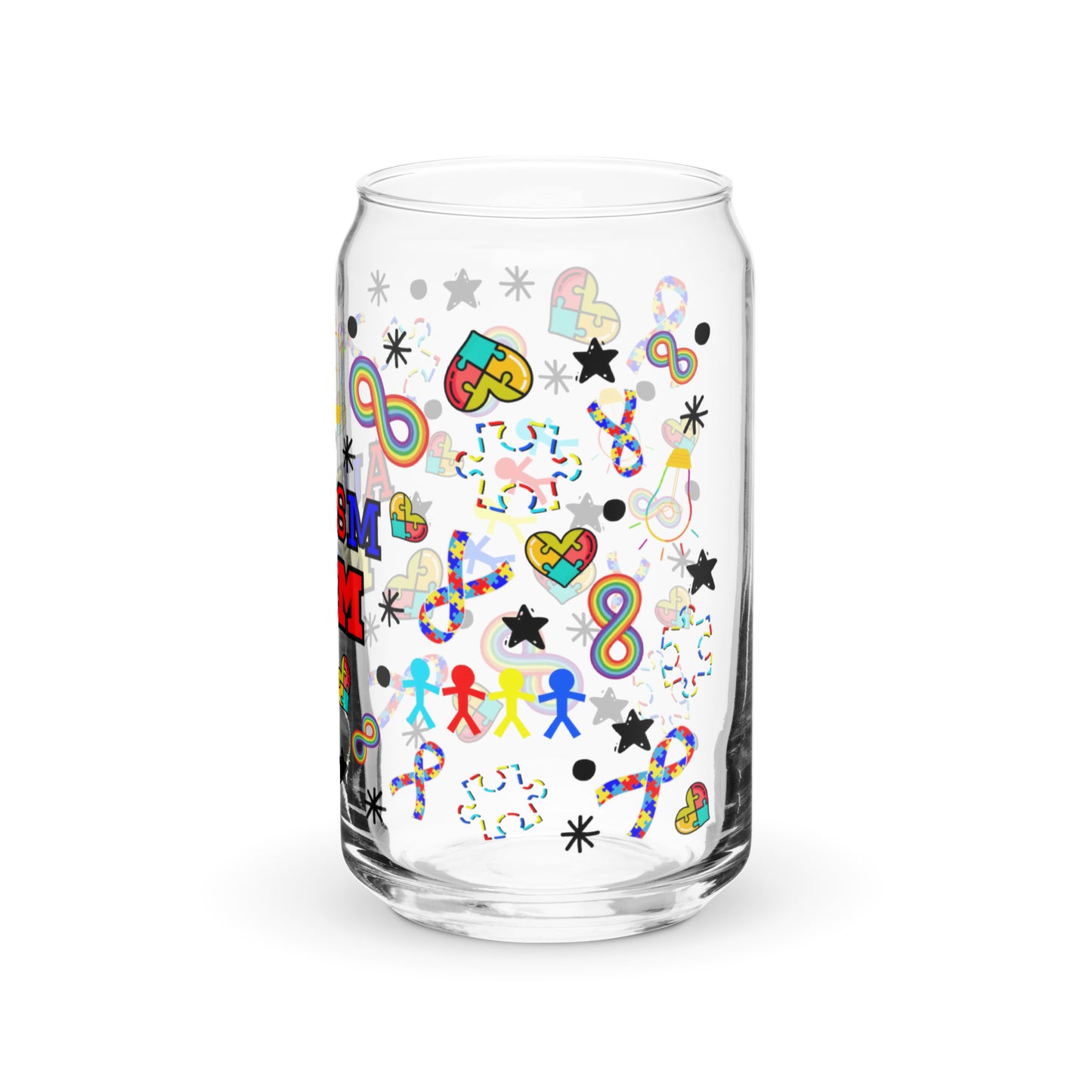 autism mom Can-shaped glass