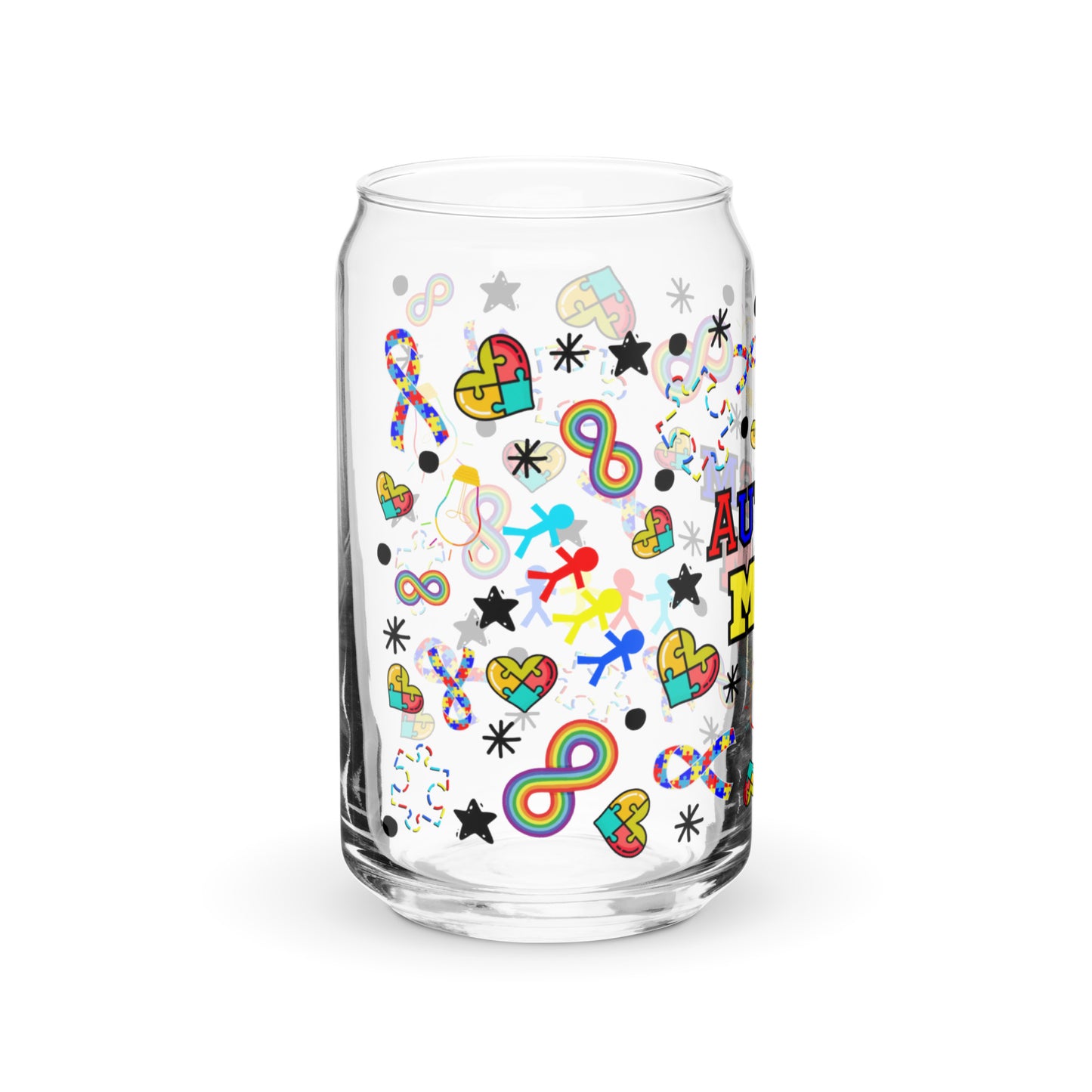 autism mom Can-shaped glass